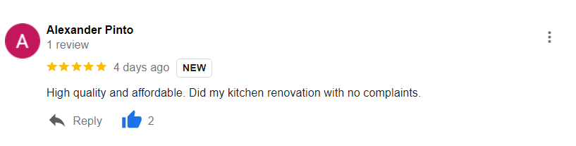 Kitchen renovation with no issues